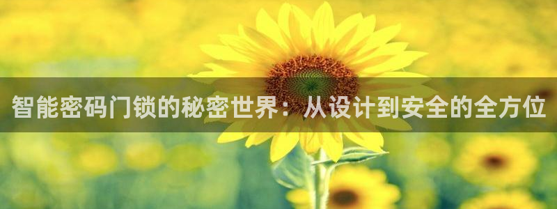 金年会app桌面：智能密码门锁的秘密世界：从设计到安全的全方
