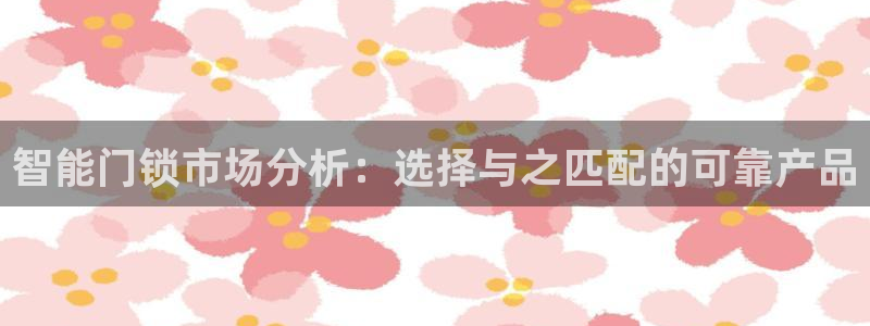 金吉年会：智能门锁市场分析：选择与之匹配的可靠产品