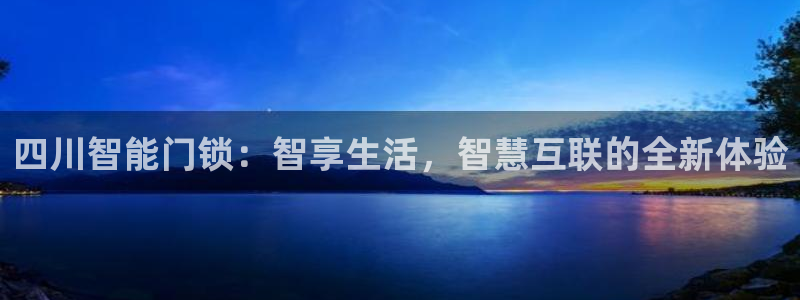 金年会体育app下载：四川智能门锁：智享生活，智慧互联的全新