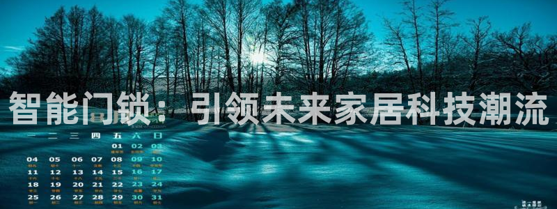 金年会101：智能门锁：引领未来家居科技潮流