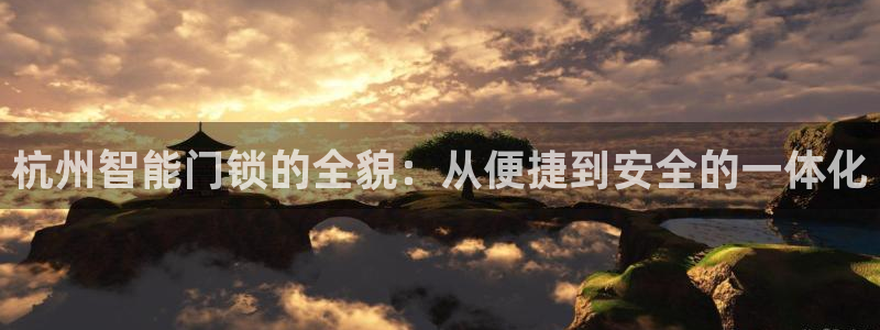 金年会电子游戏app：杭州智能门锁的全貌：从便捷到安全的一体
