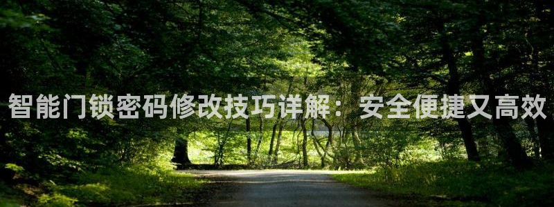 金年会退款：智能门锁密码修改技巧详解：安全便捷又高效