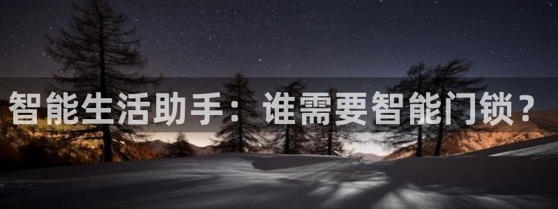 金升年会：智能生活助手：谁需要智能门锁？