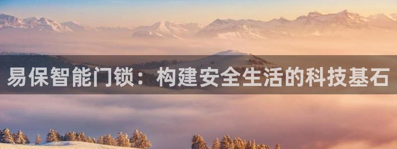 金年会电子：易保智能门锁：构建安全生活的科技基石