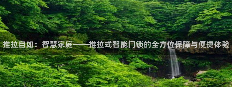 金年会下载官方：推拉自如：智慧家庭——推拉式智能门锁的全方位