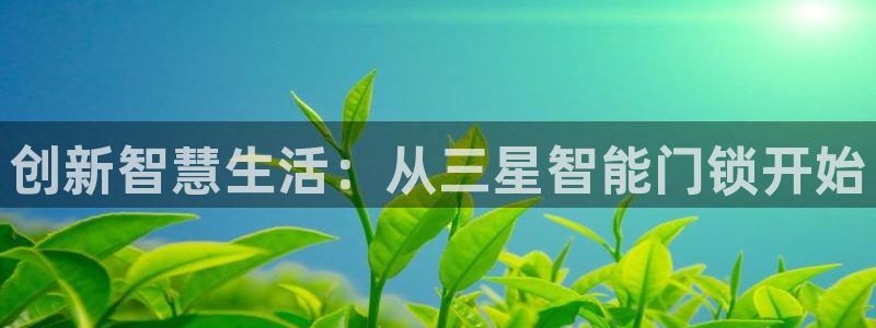 金年会注册：创新智慧生活：从三星智能门锁开始