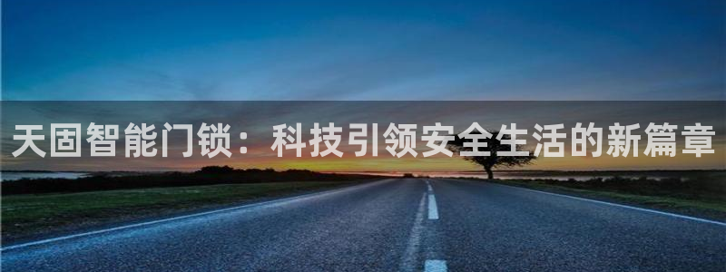 金年会官网登入：天固智能门锁：科技引领安全生活的新篇章