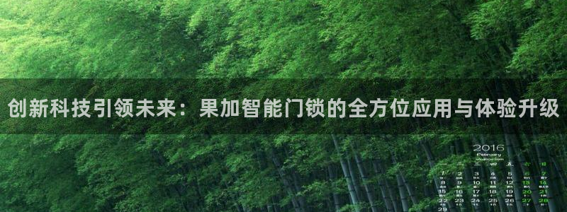 金顶年会：创新科技引领未来：果加智能门锁的全方位应用与体验升