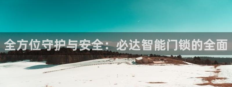 金年会体育金年会官网：全方位守护与安全：必达智能门锁的全面