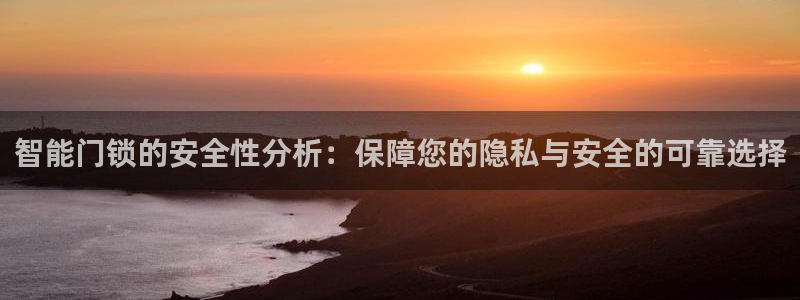 金年会软件在线下载：智能门锁的安全性分析：保障您的隐私与安全